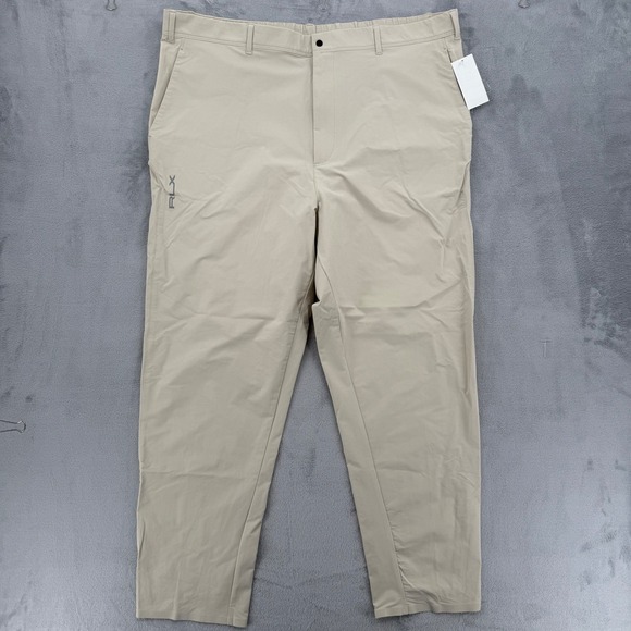 RLX Ralph Lauren Birdseye Poly-On Chino Golf Pants‎ Mens 42x32 Khaki Stretch